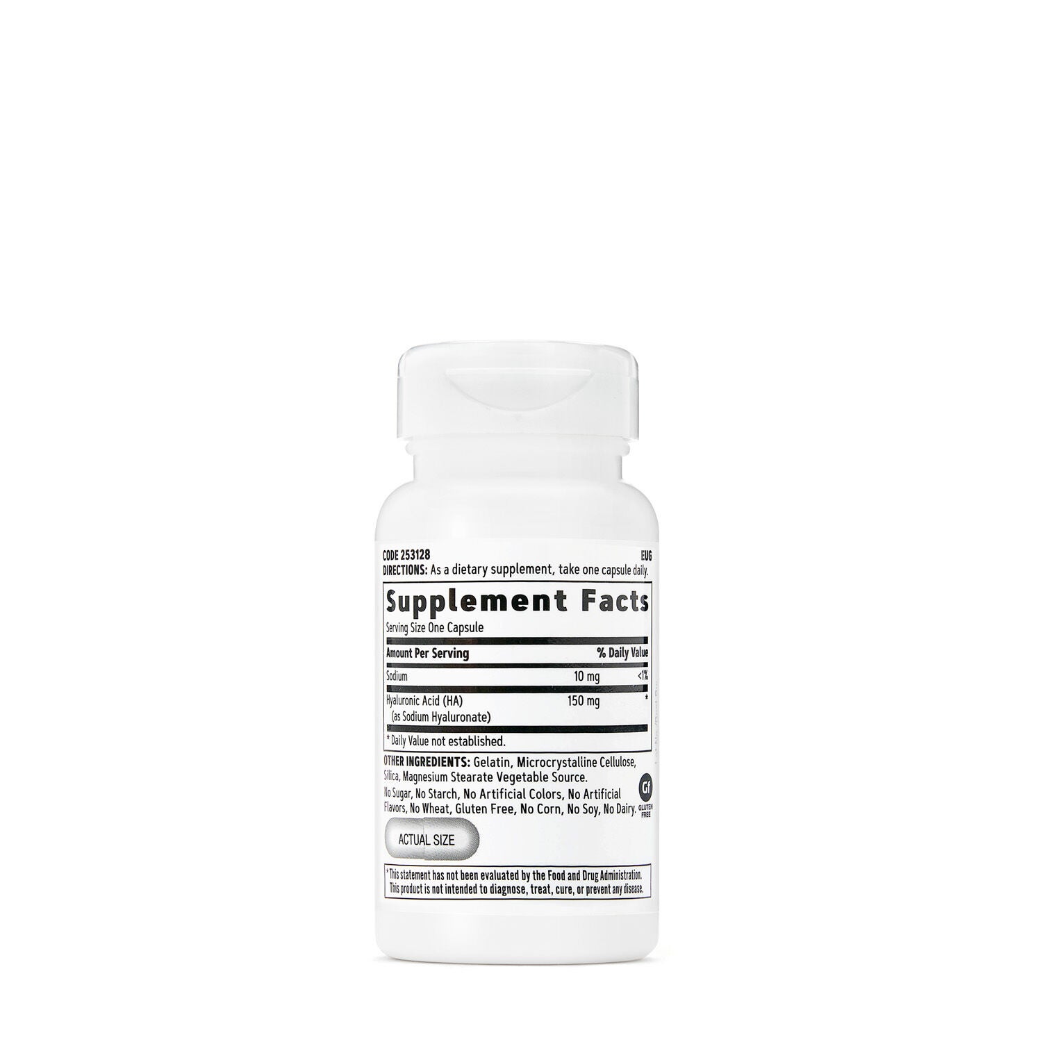 Hyaluronic Acid - 30 Capsules &#40;30 Servings&#41;  | GNC